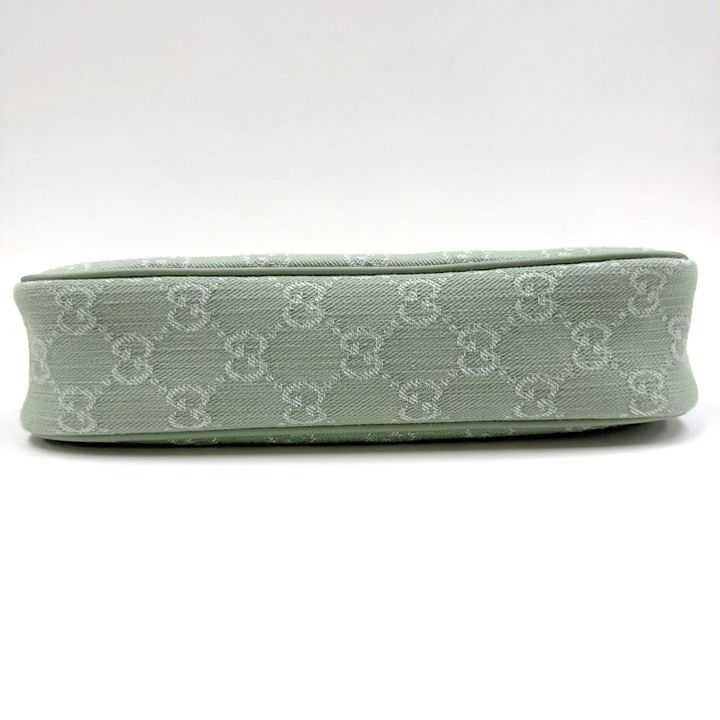 Gucci Ophidia Small Shoulder Bag Double GG Supreme Pearl Green Pale — view 5