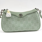 Gucci Ophidia Small Shoulder Bag Double GG Supreme Pearl Green Pale — view 2