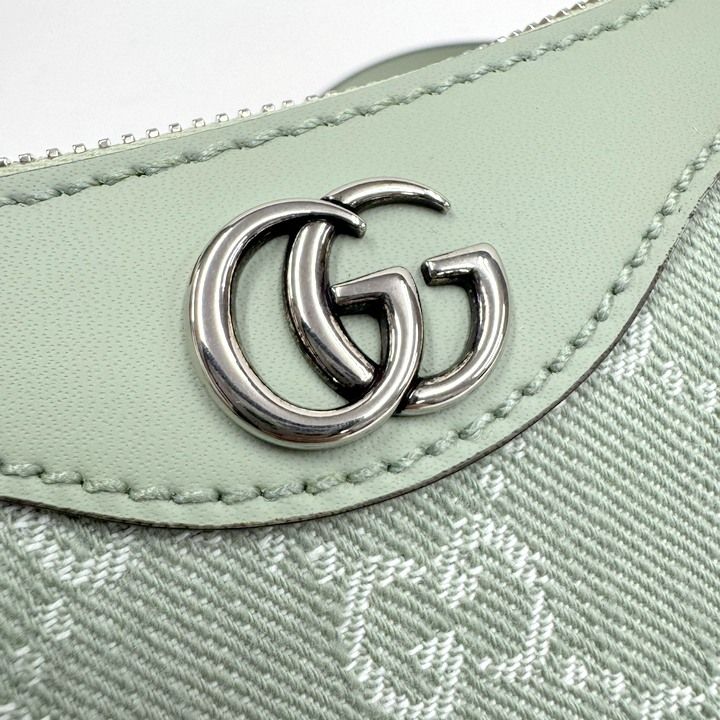 Gucci Ophidia Small Shoulder Bag Double GG Supreme Pearl Green Pale — view 4