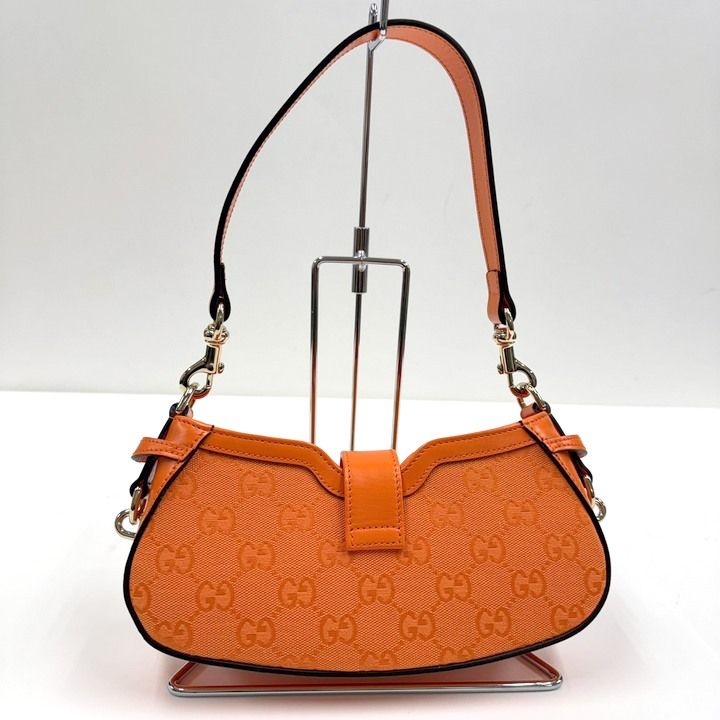 Gucci Moonside Mini Shoulder Bag GG Canvas Orange — view 2