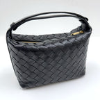 Bottega Veneta Mini Wallace Shoulder Bag Intrecciato Leather Black — view 6