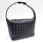 Bottega Veneta Mini Wallace Shoulder Bag Intrecciato Leather Black — view 2