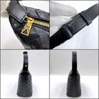Bottega Veneta Mini Wallace Shoulder Bag Intrecciato Leather Black — view 5