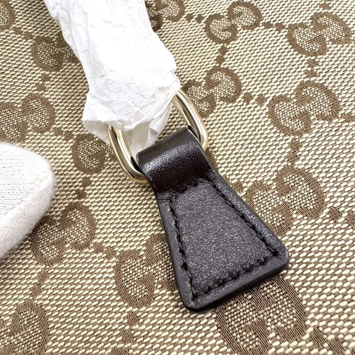 Gucci Mini Bucket Shoulder Bag GG Canvas Leather Sherry — view 4
