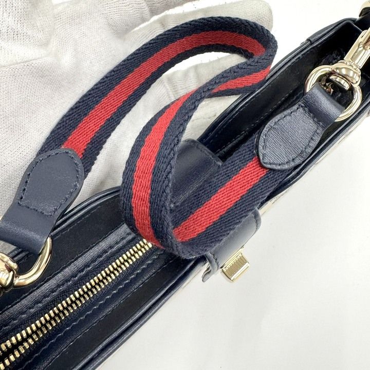 Gucci Moonside Mini Shoulder Bag GG Canvas Leather Sherry — view 5