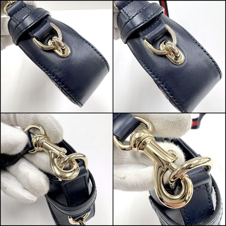 Gucci Moonside Mini Shoulder Bag GG Canvas Leather Sherry — view 6