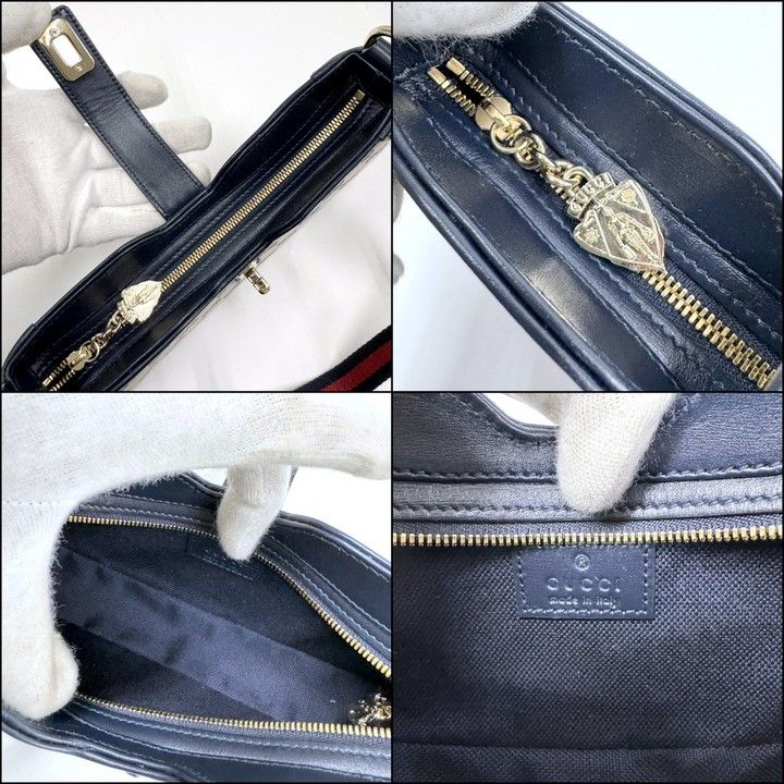 Gucci Moonside Mini Shoulder Bag GG Canvas Leather Sherry — view 7