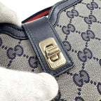 Gucci Moonside Mini Shoulder Bag GG Canvas Leather Sherry — view 3
