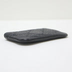 Gucci Coin Case GG Emblem Grain Leather Black — view 3