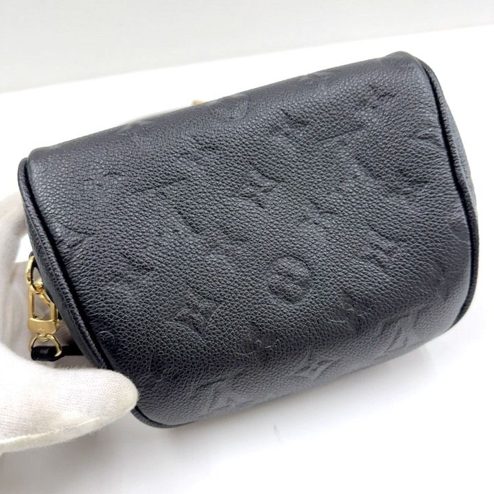 Louis Vuitton Mini Bum Bag 2-Way Chain Empreinte Noir Black — view 2
