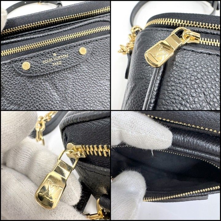 Louis Vuitton Mini Bum Bag 2-Way Chain Empreinte Noir Black — view 4