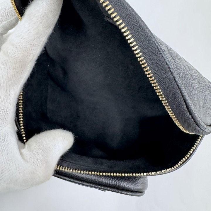 Louis Vuitton Mini Bum Bag 2-Way Chain Empreinte Noir Black — view 5