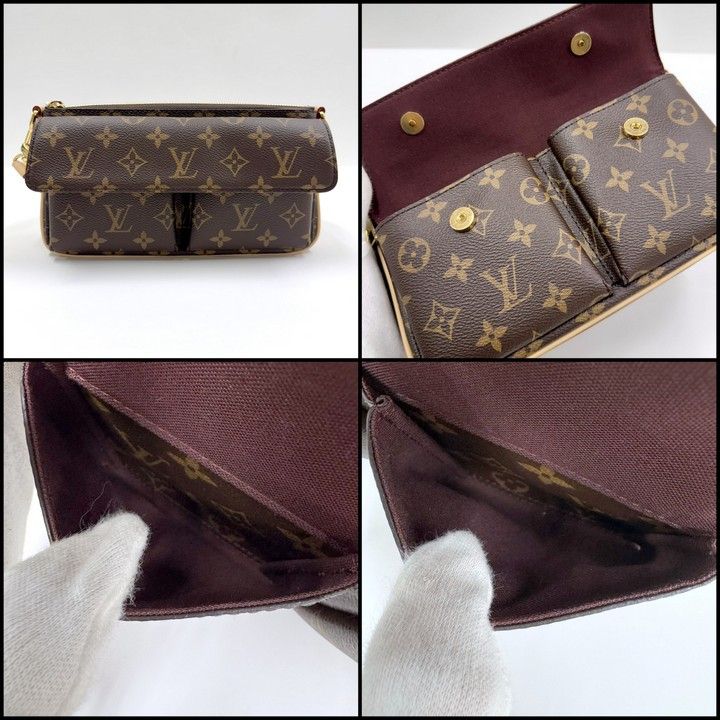 Louis Vuitton Viva-Cite 2-Way Shoulder Bag Monogram Brown Gold — view 5