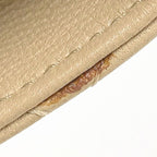 Chanel Quilted Mini Pouch Handbag Lambskin Beige Gold — view 8