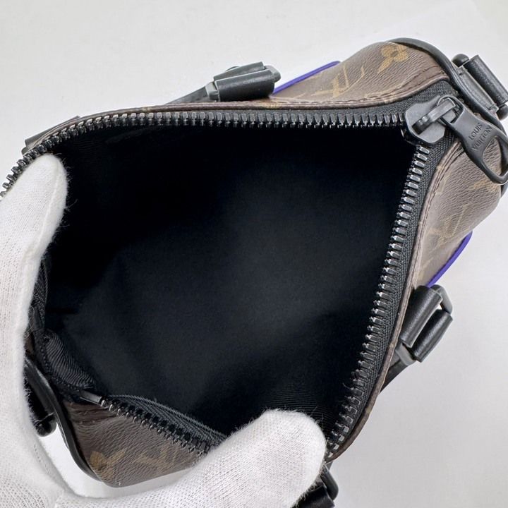 Louis Vuitton LV Rubber Keepall XS 2-Way Shoulder Bag Monogram Brown Blue Yellow — view 7