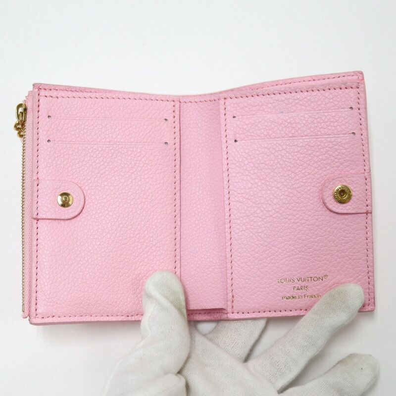 Louis Vuitton Portefeuille Lisa Monogram Empreinte Cotton Candy Pink — view 4