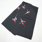 Hermes Carre 90 Fleurs de Fuchsia Black Pink Silk Scarf X — view 2