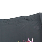 Hermes Carre 90 Fleurs de Fuchsia Black Pink Silk Scarf X — view 4