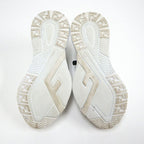 Fendi Flow Cut Sneakers Synthetic Fiber Leather White Black 36 X — view 3
