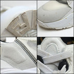 Fendi Flow Cut Sneakers Synthetic Fiber Leather White Black 36 X — view 8