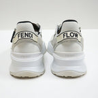 Fendi Flow Cut Sneakers Synthetic Fiber Leather White Black 36 X — view 5