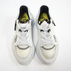 Fendi Flow Cut Sneakers Synthetic Fiber Leather White Black 36 X — view 2