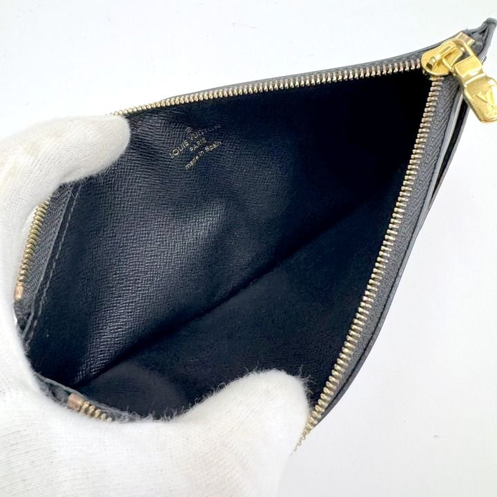 Louis Vuitton Slim Purse Coin Case Monogram Reverse Brown Black — view 9
