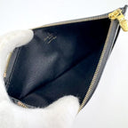Louis Vuitton Slim Purse Coin Case Monogram Reverse Brown Black — view 9