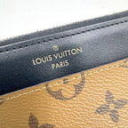 Louis Vuitton Slim Purse Coin Case Monogram Reverse Brown Black — view 3