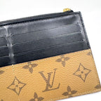 Louis Vuitton Slim Purse Coin Case Monogram Reverse Brown Black — view 7