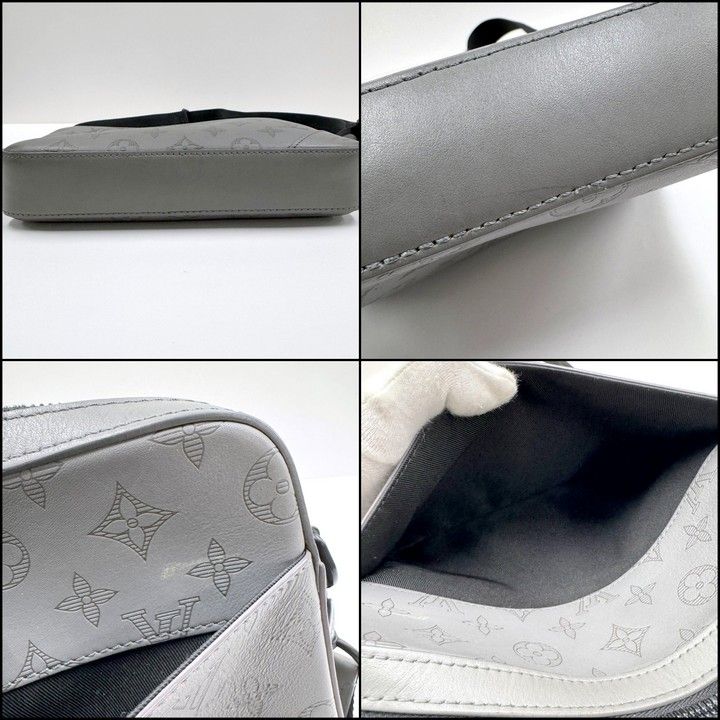 Louis Vuitton Duo Messenger Monogram Shadow Gray Black — view 4