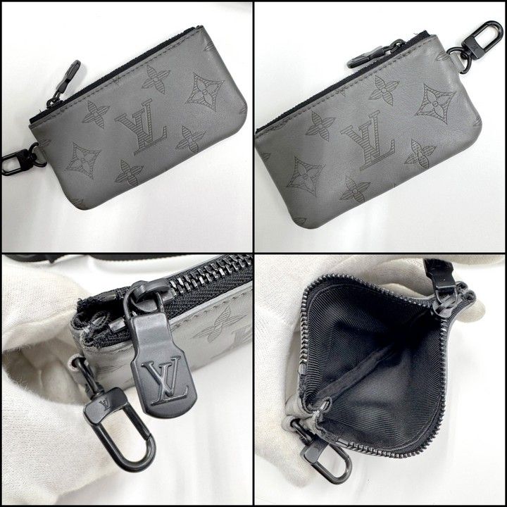 Louis Vuitton Duo Messenger Monogram Shadow Gray Black — view 9