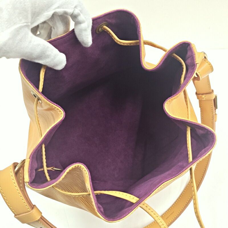 Louis Vuitton Petit Noe Shoulder Bag Epi Tassili Yellow — view 5