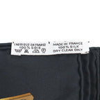 Hermes Carre 90 Chiefs' Gold L'Or Des Chefs Black Silk Scarf X — view 7