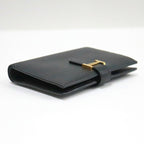 Hermes Bearn Compact Bifold Wallet Epsom Black Gold — view 3