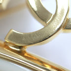 Chanel Heart Brooch CC Gold Plated Beige — view 7