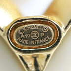Chanel Heart Brooch CC Gold Plated Beige — view 8