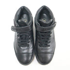 Chanel High Cut Sneakers Shoelace Type Leather Black 37 — view 2