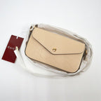 Gucci Super Mini Shoulder Bag Big GG Leather Beige Gold — view 6