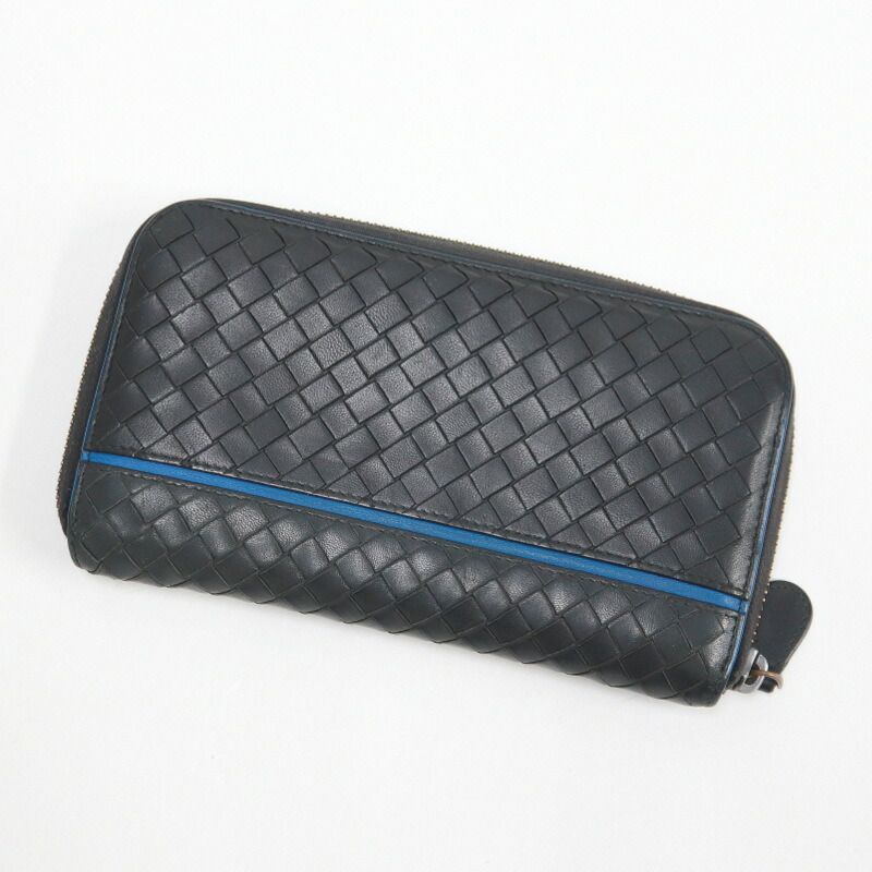 Bottega Veneta Wallet Intrecciato Black Leather — view 2