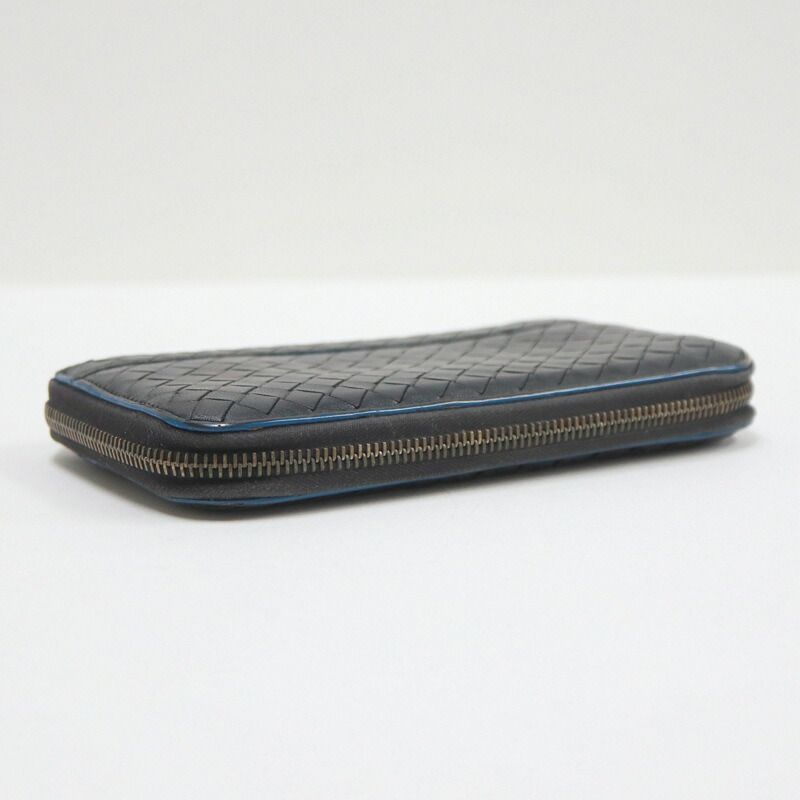 Bottega Veneta Wallet Intrecciato Black Leather — view 3