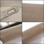 Hermes Kelly Wallet Top Silver Epsom — view 9