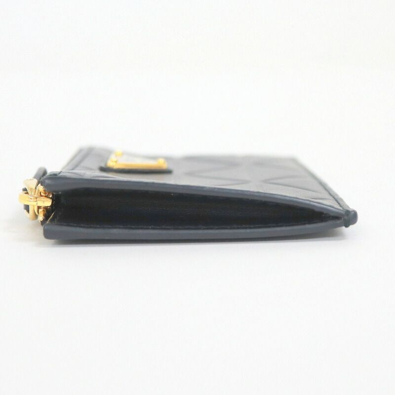 Prada Card Holder Black Triangle Leather — view 3