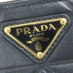 Prada Card Holder Black Triangle Leather — view 7