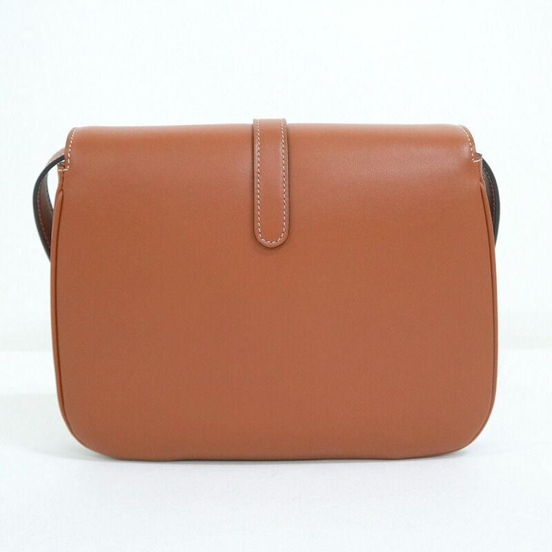 Celine Tab Shoulder Bag Leather Brown Gold — view 2