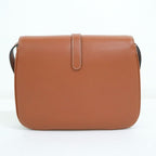 Celine Tab Shoulder Bag Leather Brown Gold — view 2