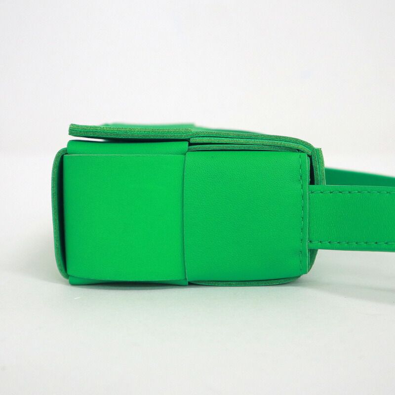 Bottega Veneta Candy Cassette Mini Shoulder Bag Green Leather — view 3