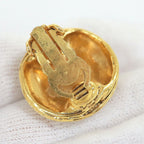 Chanel Earrings Gold 23 — view 5
