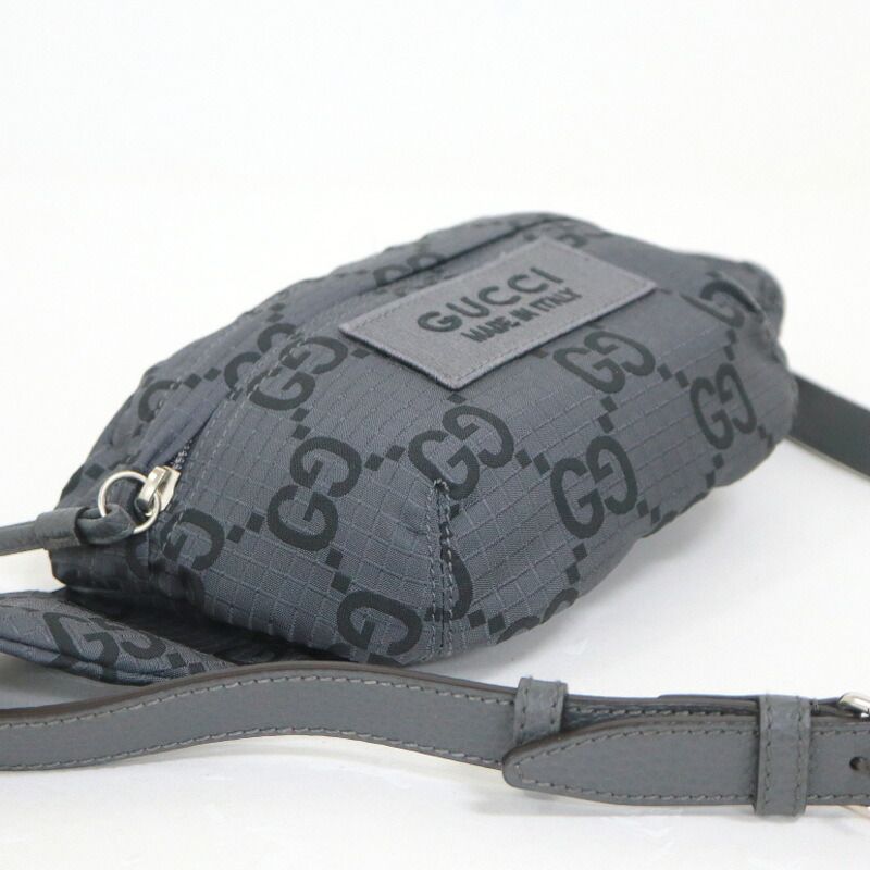 Gucci Large Belt Bag Dark Gray Black X — view 3