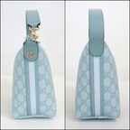 Gucci Ophidia Super Mini Shoulder GG Supreme Canvas Dusty Bull Silver — view 3